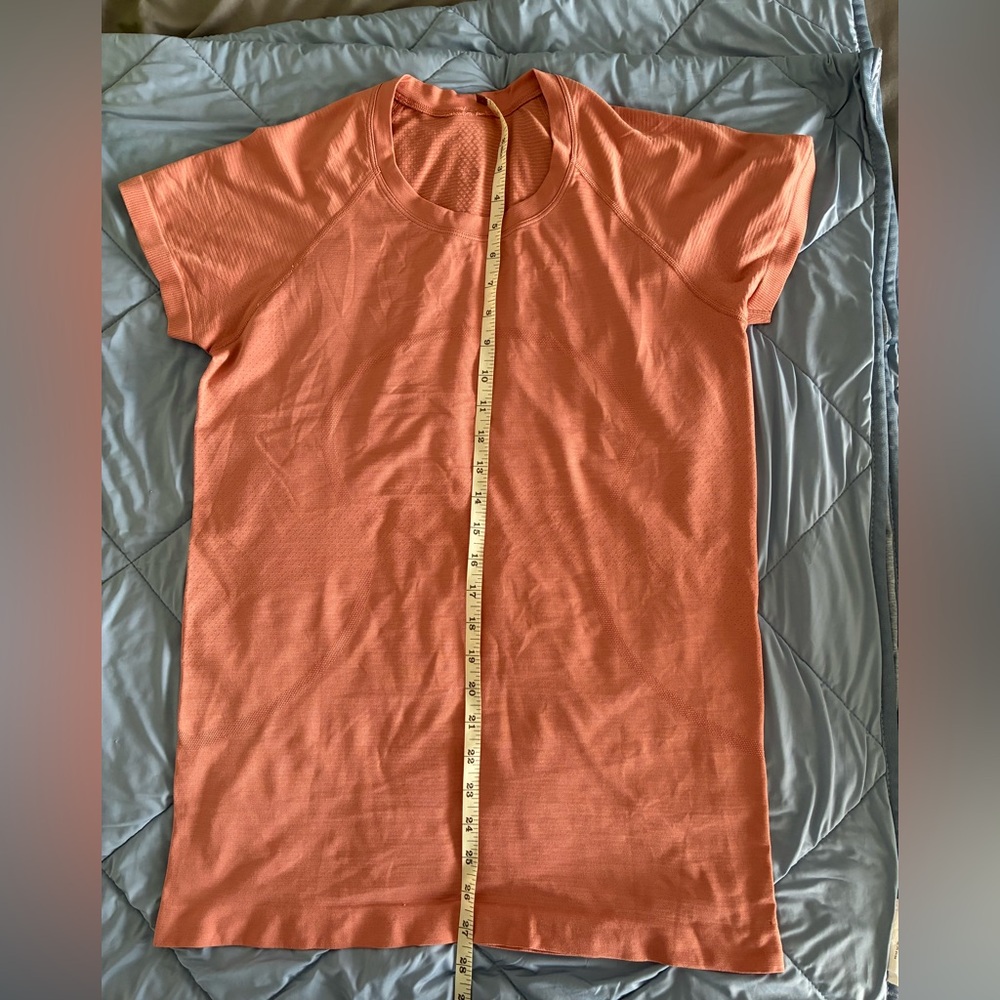Lululemon Orange Crew Neck Performance Shirt - image 3